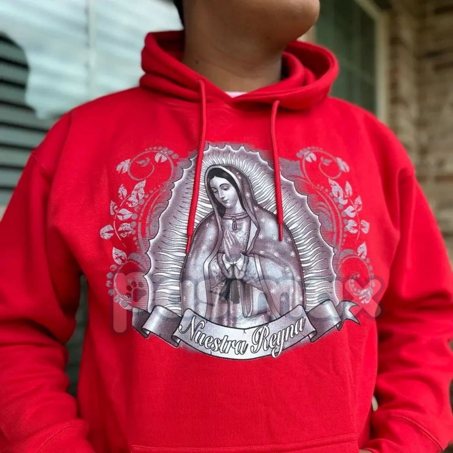 Virgen Mary Hoodie – Blessed Mother Religious Graphic Pullover, Catholic Faith Apparel & Unisex Devotional Wear
