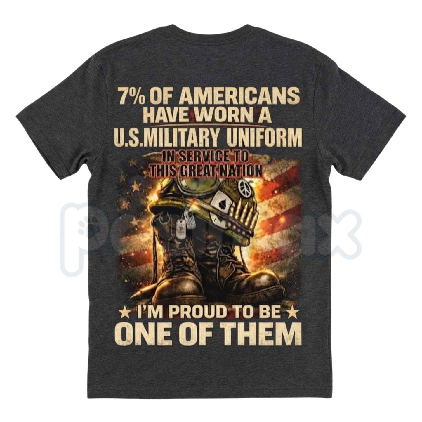 Veteran Pride Graphic T-Shirt – U.S. Military Service Tribute Unisex Cotton Tee