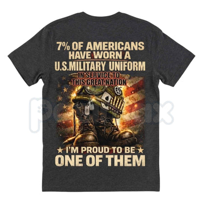 Veteran Pride Graphic T-Shirt – U.S. Military Service Tribute Unisex Cotton Tee