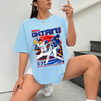 Shohei Ohtani Graphic T-Shirt LA Baseball MVP Tee - Angels Dodgers Japan MLB Fan Apparel, Unisex Baseball Gift