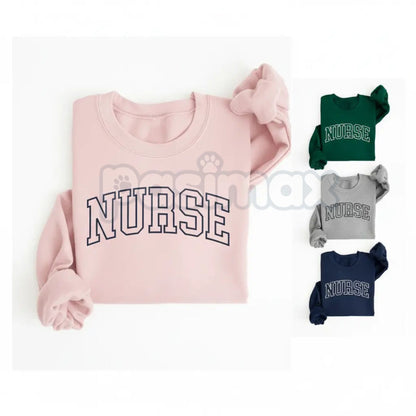 Nurse Sweatshirt | Dedicated Healthcare Professional Jumper | Comfortable RN LPN Gift | Nursing School Graduate Crewneck