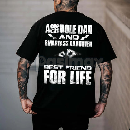 Badass Dad & Daughter Best Friends For Life T-Shirt - Matching Family Tee, Father Daughter Bond Gift, Strong Relationship Shirt