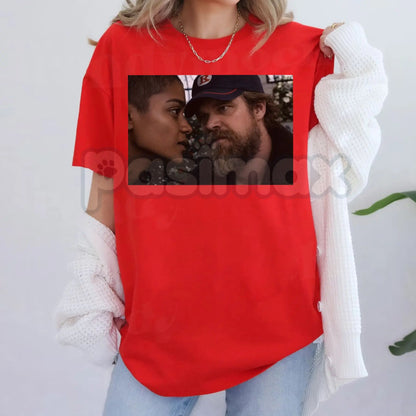 Jim Hopper Hawkins Safety T-Shirt - Retro 80s Stranger Movie Graphic Tee, Anti-Monster Hawkins Police Shirt, Vintage Hawkins Sheriff Dept Gift Apparel