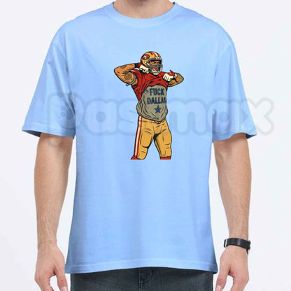 Vintage San Francisco Football Rivalry T-Shirt – Retro Comic Style Casual Unisex Graphic Tee