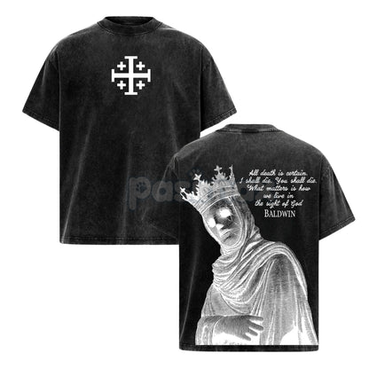 Baldwin IV The Leper King T-Shirt – Crusader King of Jerusalem Medieval History Tee