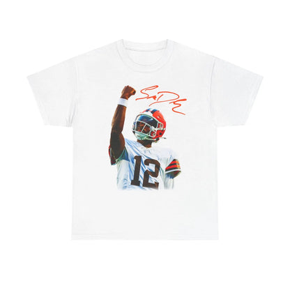Shedeur Sanders 'Celly' T-Shirt - Football Graphic Tee, Colorado Fan Apparel