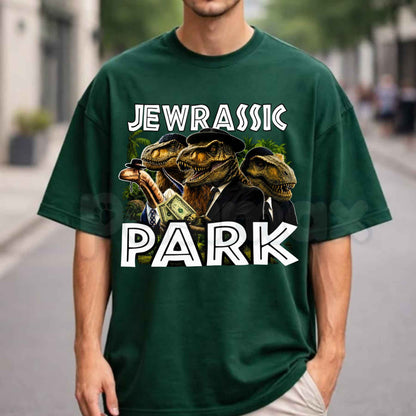 Jewrassic Park Funny Graphic T-Shirt – Jewish Pride Parody Tee, Clever Hebrew Culture Unisex Humorous Shirt
