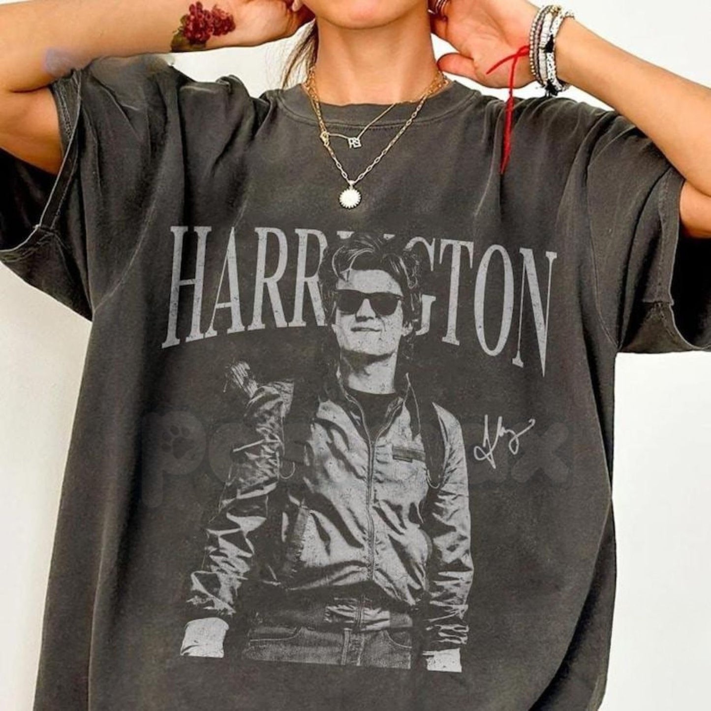 Comfort Colors® 'Harrington' Unisex Heavy Cotton T-Shirt – Custom Name Retro Graphic Tee, Vintage Style Comfort Shirt