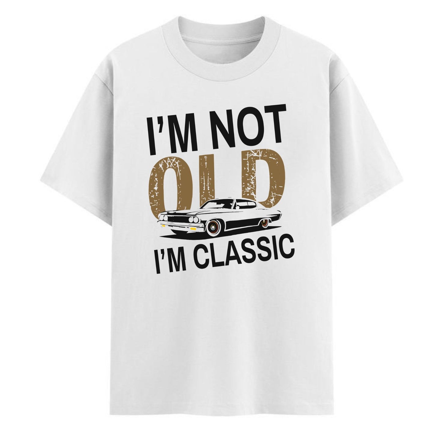 "I’m Not Old I’m Classic" Vintage Car T-Shirt - Funny Men’s Tee, Soft Cotton Classic Car Apparel