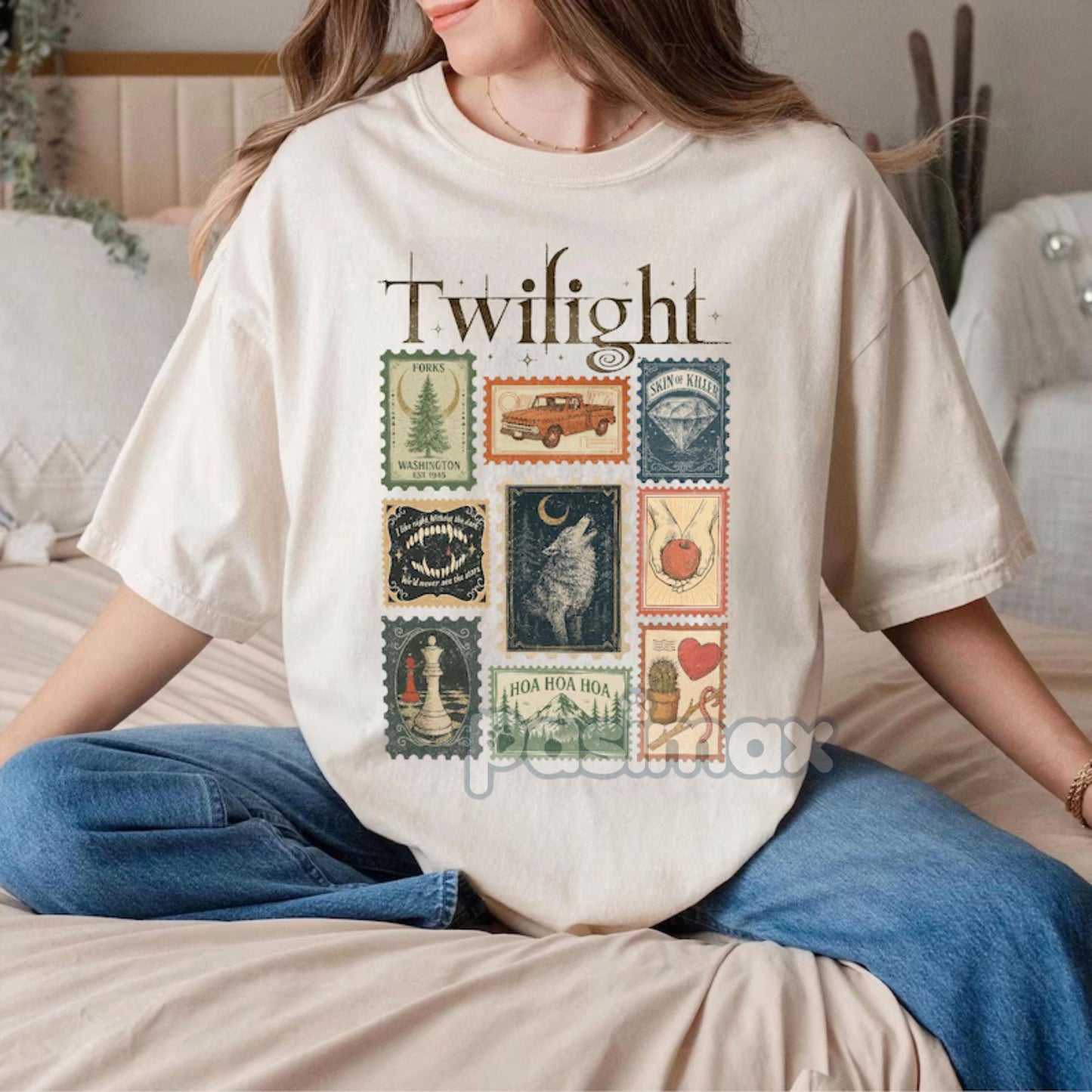 'Forks Washington' Inspired T-shirt – Twilight Fan Merch, Bookish Gift, 'Hoa Hoa Hoa Season' Tee, Team Jacob & Edward Apparel
