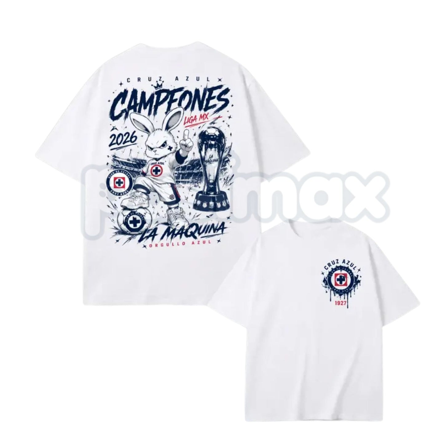 Cruz Azul Campeones 2026 T-Shirt – Liga MX Champion La Máquina Soccer Graphic Tee