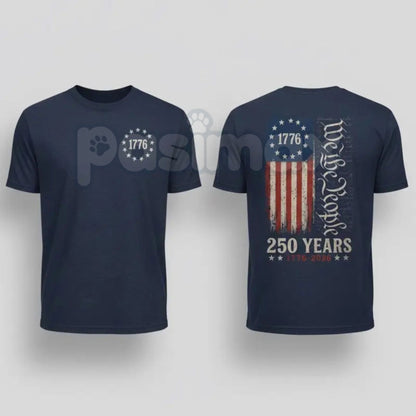 "We The People" 250th Anniversary USA T-Shirt – Commemorative 1776 to 2026 Constitution Graphic Tee