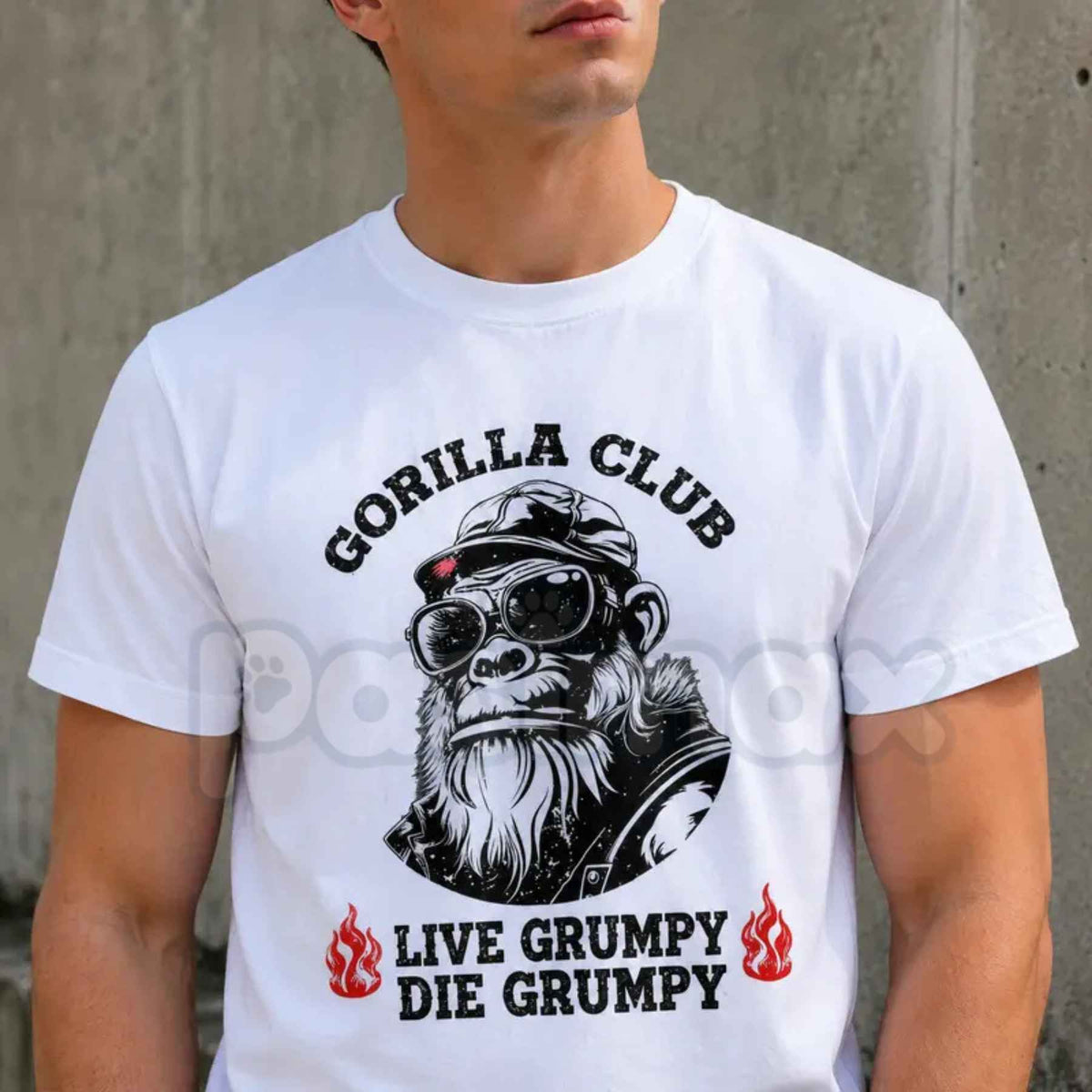 Gorilla Club Graphic T-Shirt – Retro Ape Streetwear Aesthetic Unisex Tee