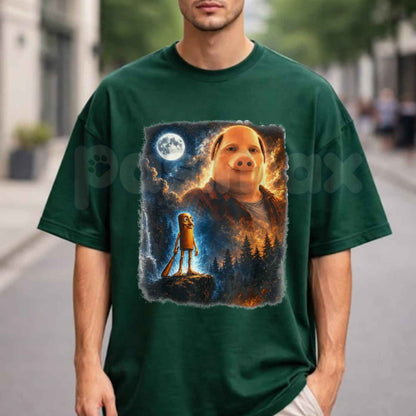 Tung Tung Tung Sahur John Pork T-Shirt – Funny Gen Z Viral Brainrot Unisex Cotton Tee