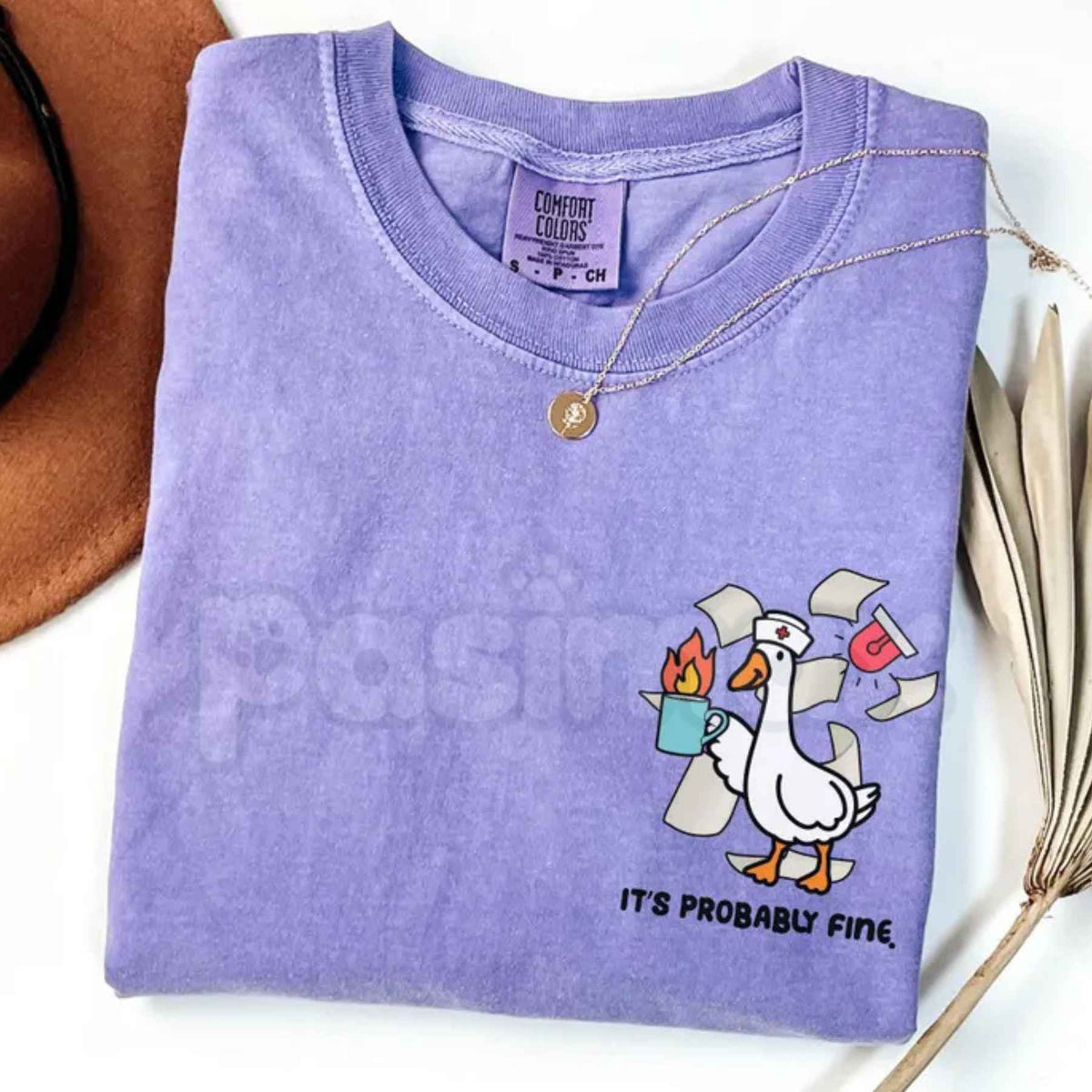 Comfort Colors® Nurse Goose T-Shirt – Funny ER Nurse Graphic Tee, Silly Healthcare Worker & Hospital Staff Unisex Top