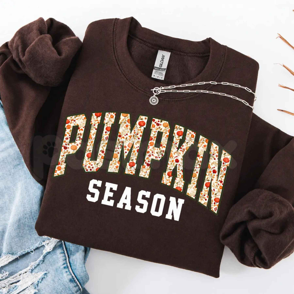Pumpkin Season Sweatshirt | Cozy Autumn Fall Patch Outfit