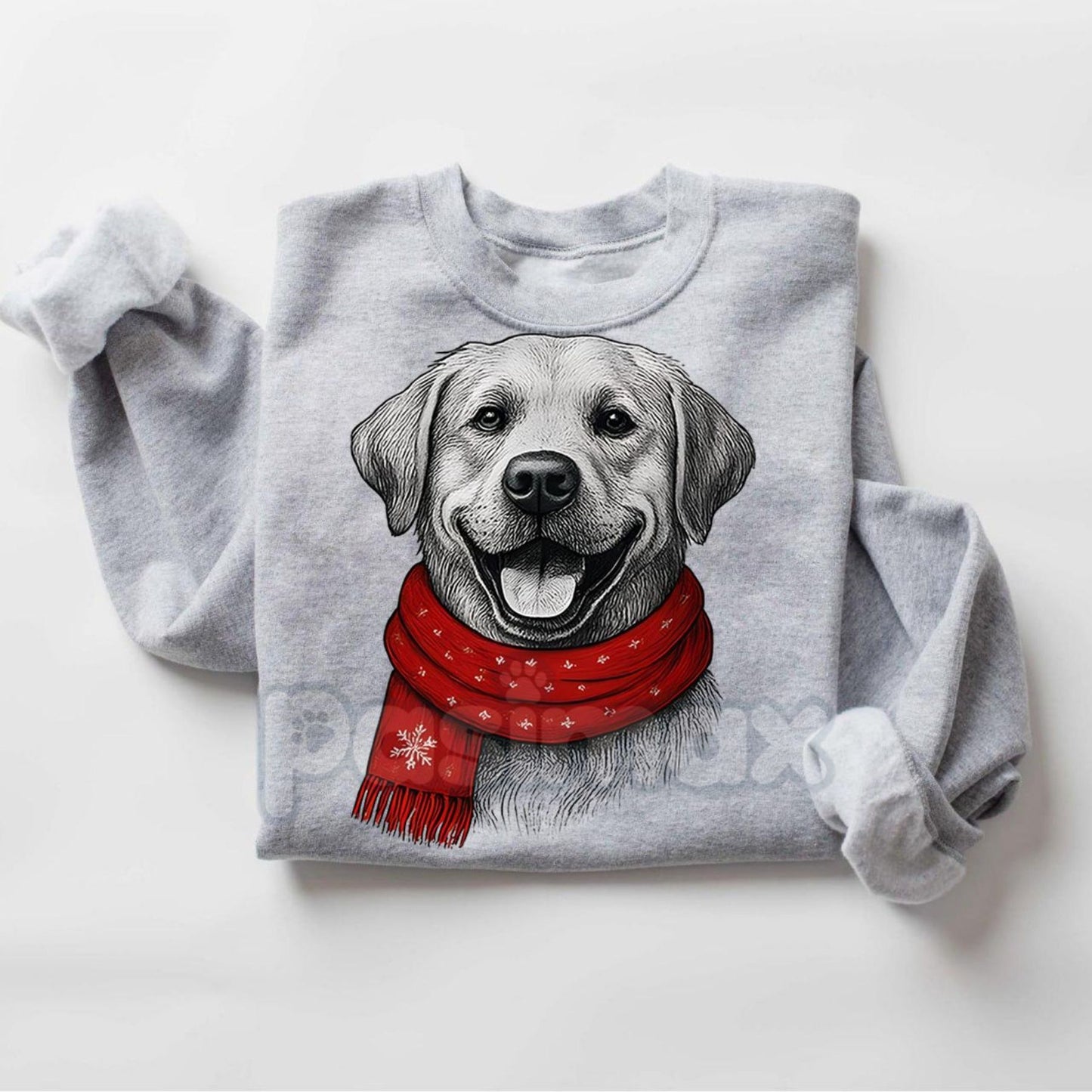 Santa Paws Christmas Dog Sweatshirt – Sport Grey Crewneck for Dog Lovers | Dog Mom Gift