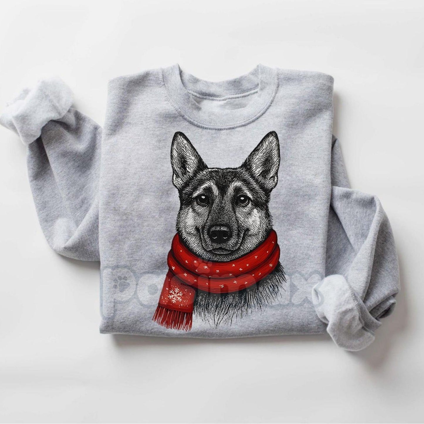 Santa Paws Christmas Dog Sweatshirt – Sport Grey Crewneck for Dog Lovers | Dog Mom Gift