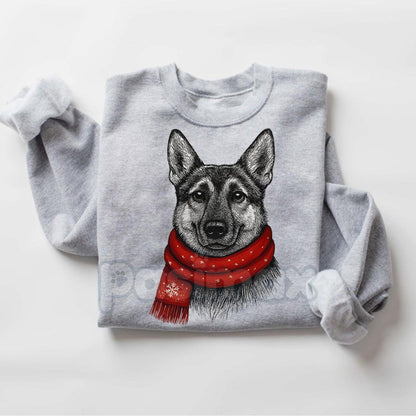 Santa Paws Christmas Dog Sweatshirt – Sport Grey Crewneck for Dog Lovers | Dog Mom Gift