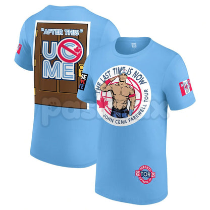 JOHN CENA Farewell Tour 2025 Collection T-Shirt - WWE Wrestling Legend Commemorative Tee, Hustle Loyalty Respect Fan Apparel, Never Give Up Nostalgia Gift
