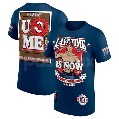 JOHN CENA Farewell Tour 2025 Collection T-Shirt - WWE Wrestling Legend Commemorative Tee, Hustle Loyalty Respect Fan Apparel, Never Give Up Nostalgia Gift