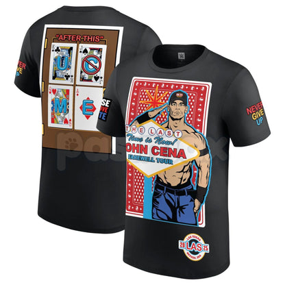 JOHN CENA Farewell Tour 2025 Collection T-Shirt - WWE Wrestling Legend Commemorative Tee, Hustle Loyalty Respect Fan Apparel, Never Give Up Nostalgia Gift