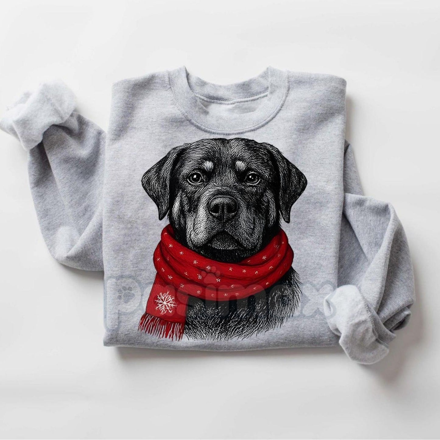 Santa Paws Christmas Dog Sweatshirt – Sport Grey Crewneck for Dog Lovers | Dog Mom Gift