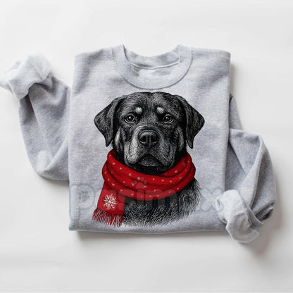 Santa Paws Christmas Dog Sweatshirt – Sport Grey Crewneck for Dog Lovers | Dog Mom Gift