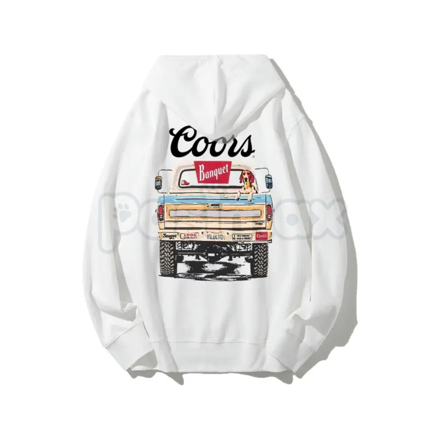 Coors Banquet Retro Truck Hoodie – Vintage Beer Brand Pullover, Classic Truck Graphic, Unisex Fan Apparel