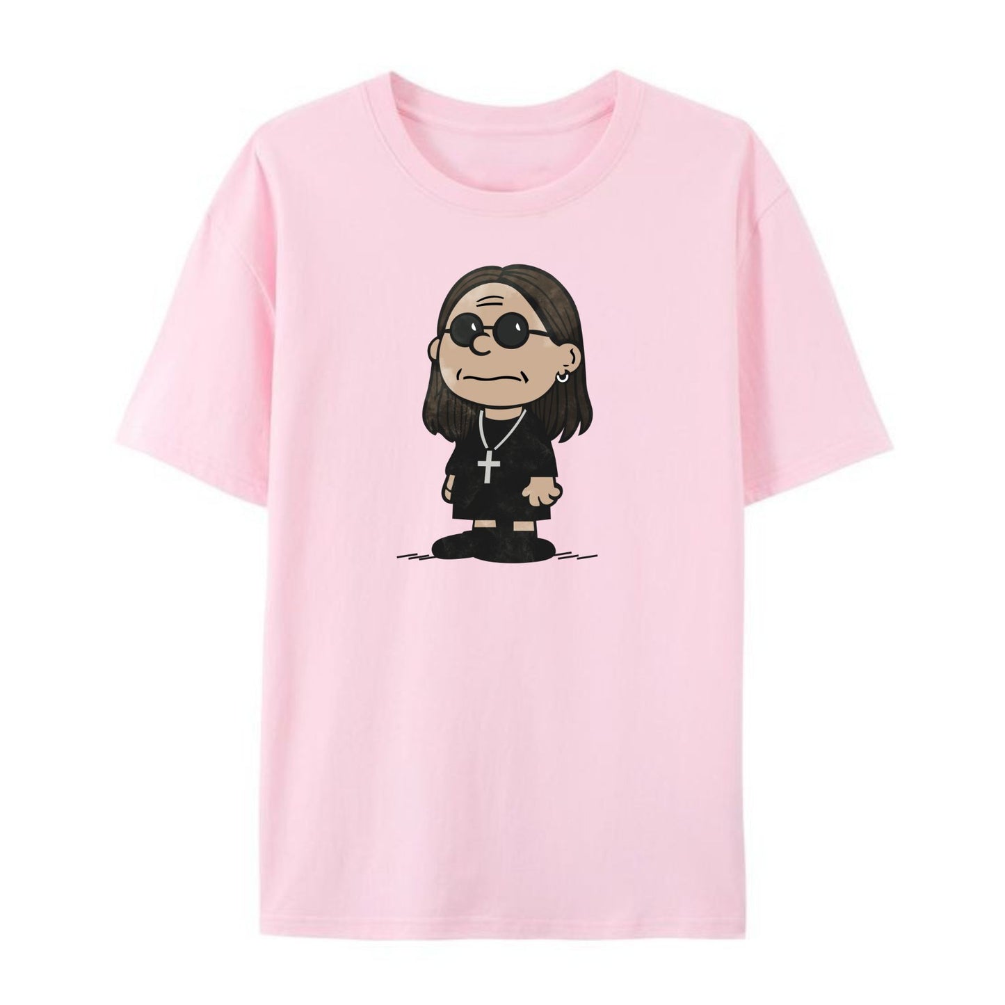 Charlie Brown x Ozzy Osbourne T-Shirt - Charles Schulz Inspired Graphic Tee, Funny Rock Music Mashup Shirt