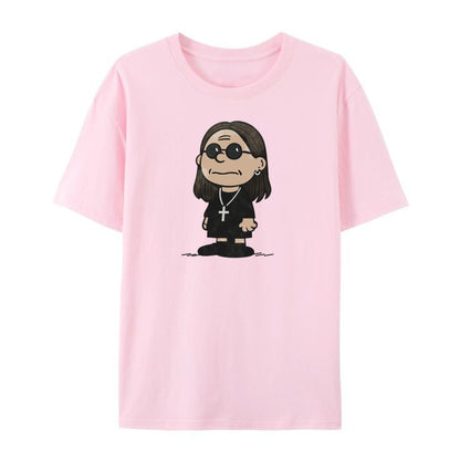 Charlie Brown x Ozzy Osbourne T-Shirt - Charles Schulz Inspired Graphic Tee, Funny Rock Music Mashup Shirt