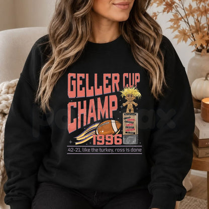 Geller Bowl Friendsgiving Sweatshirt | Retro Friends Thanksgiving Graphic Crewneck