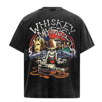 Whiskey Myers Skeleton Cowboy T-Shirt – Revolvers Southern Rock Band Tee, Black Vintage Shirt