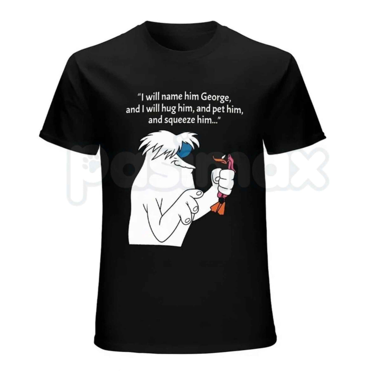 I Will Name Him George Abominable Snowman T-Shirt – Funny Vintage Cartoon Unisex Tee
