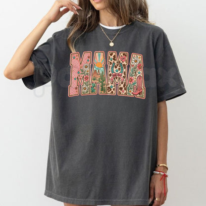 Comfort Colors® Pick Your MAMA Western Mystery T-Shirt – Custom Cowgirl Graphic Tee, Vintage Country Blind Bag Unisex Top & Gift