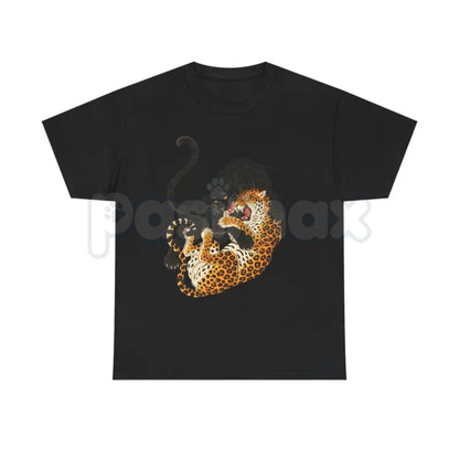 "Jungle Fury" Vintage Expedition T-Shirt - Dark Tropics Aesthetic Streetwear Tee, Premium 100% Cotton Retro Jaguar Graphic Top, Unisex Oversized Jungle Core Shirt, Distressed Wildlife Streetwear, Soft Lived-In Heavyweight Midnight Jungle Apparel