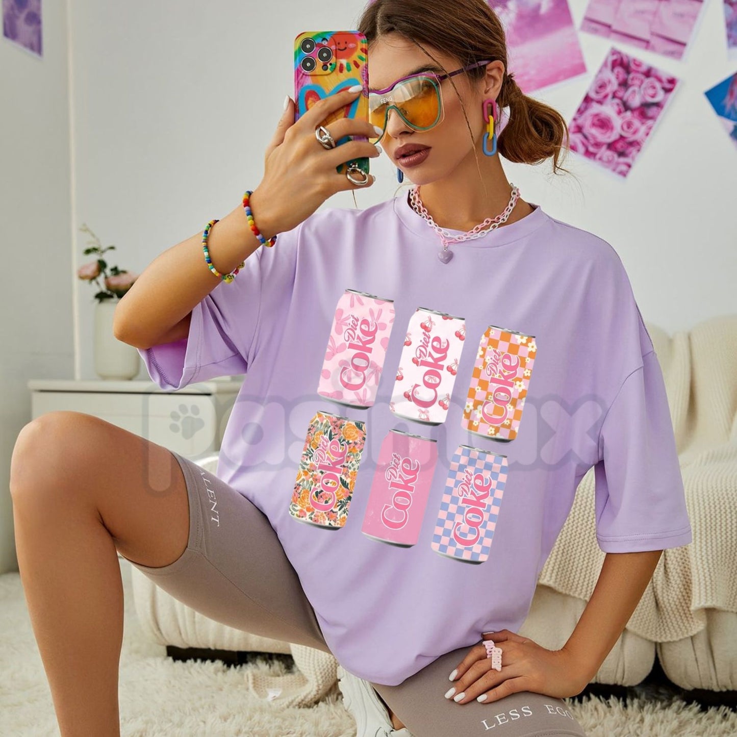 Comfort Colors® "Diet Soda" Graphic T-Shirt – Retro 90s Aesthetic Fizzy Pop Meme Tee, Sarcastic Funny Foodie Unisex Boutique Top