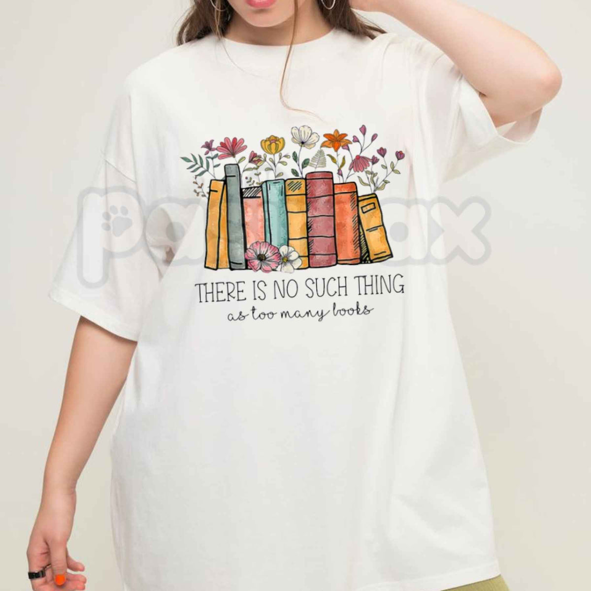 Floral Book T-Shirt – Bookworm Librarian Wildflower Reading Unisex Tee