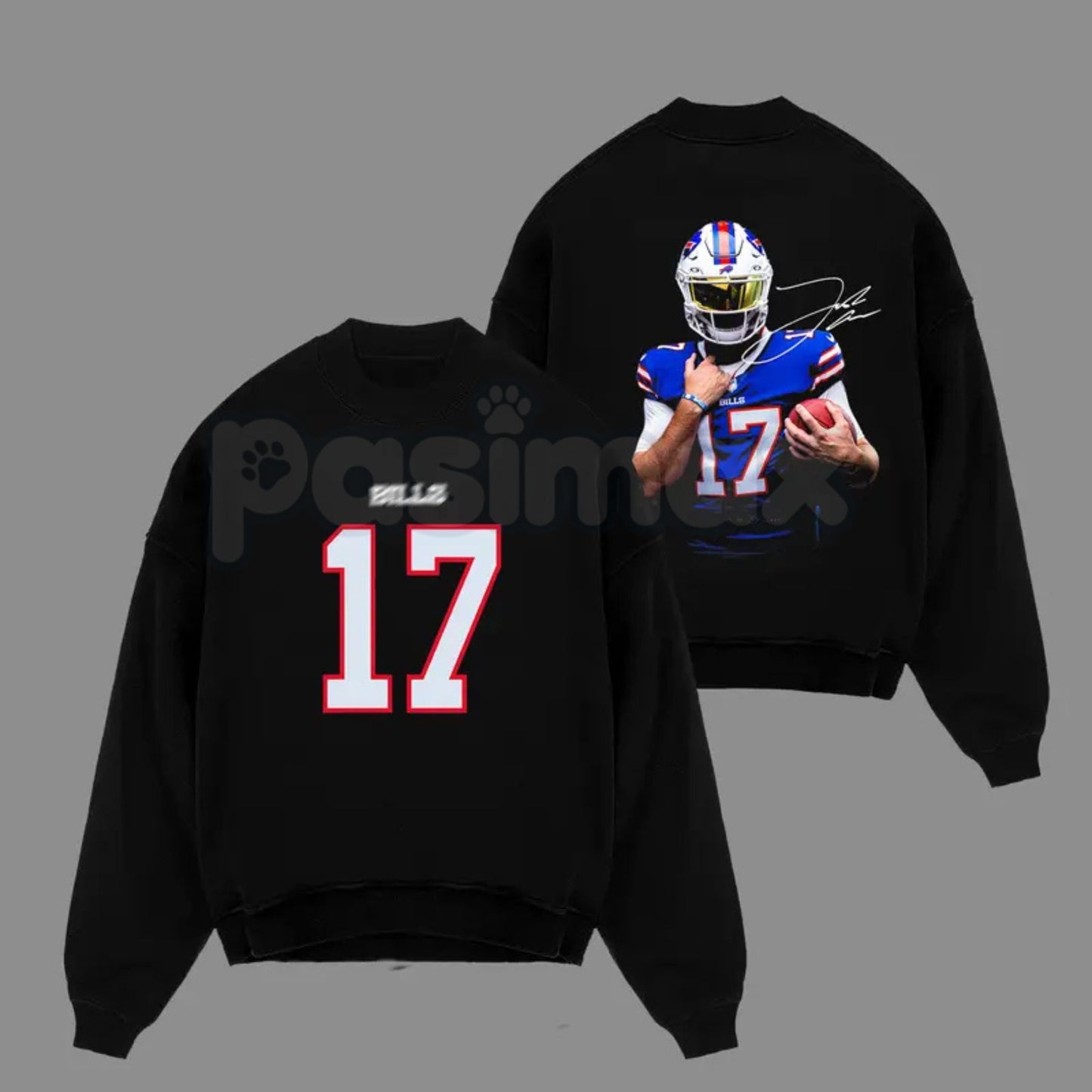 Bills Mafia Fit – Josh Allen 17 MVP Cotton Hoodie, Soft & Comfortable Sweatshirt and T-Shirt