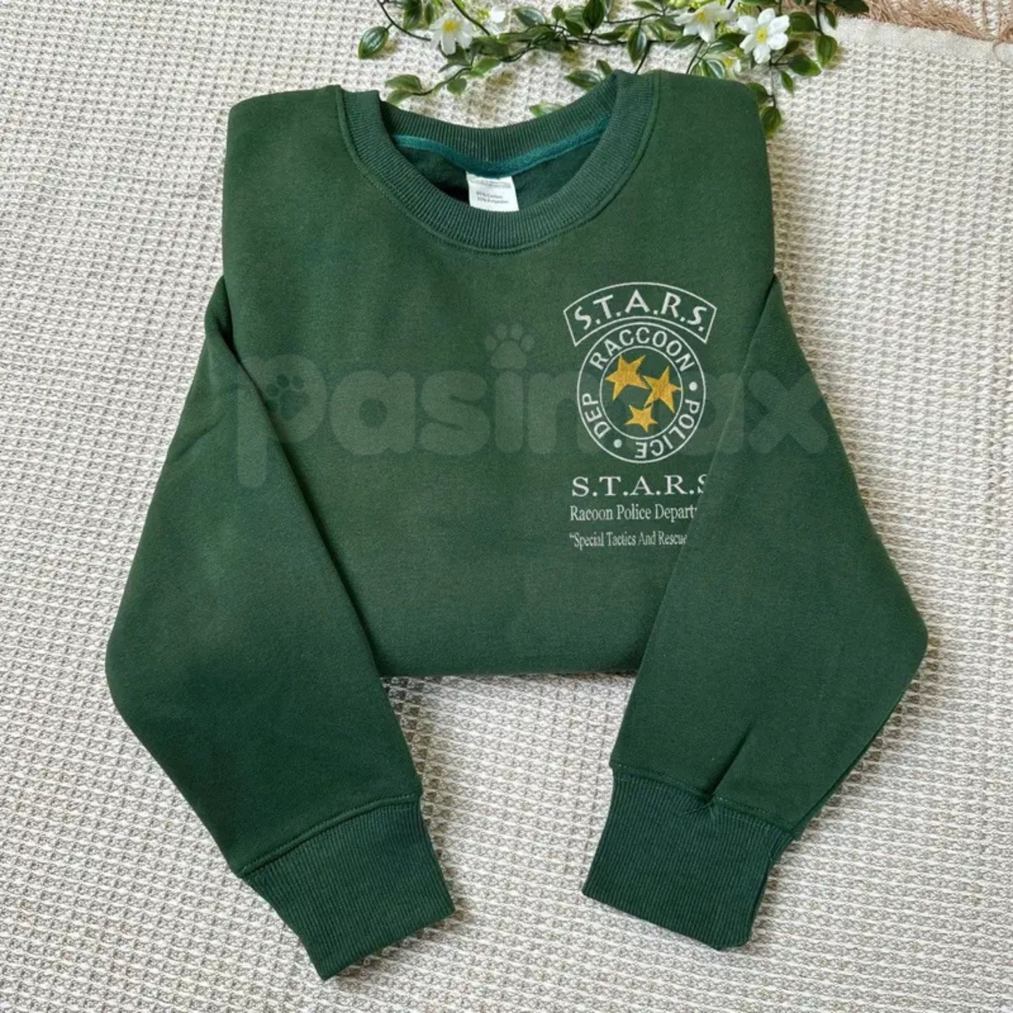 Resident Evil Umbrella Corp Embroidered Sweatshirt – S.T.A.R.S. Survival Horror Crewneck