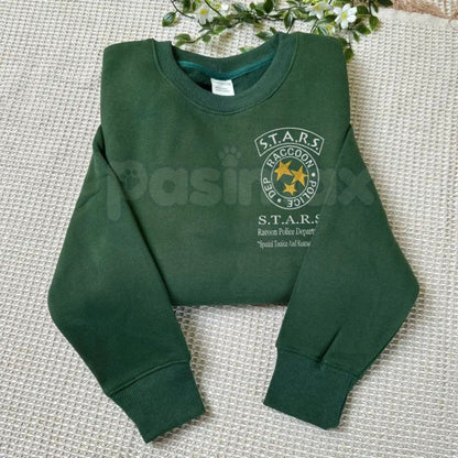 Resident Evil Umbrella Corp Embroidered Sweatshirt – S.T.A.R.S. Survival Horror Crewneck