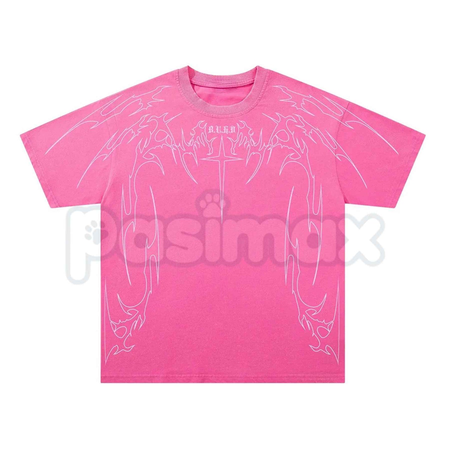 Cyber Sigilism Gothic Tribal Acid Wash T-Shirt – Retro Y2K Alt Dark Aesthetic Graphic Tee, Vintage Washed Lightweight Cotton Unisex Streetwear Top