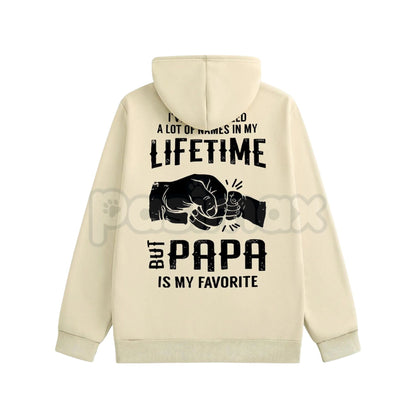 Papa is My Favorite Hoodie – Cute Dad and Grandpa Love Pullover, Family Relationship Apparel & Gift Idea, Unisex