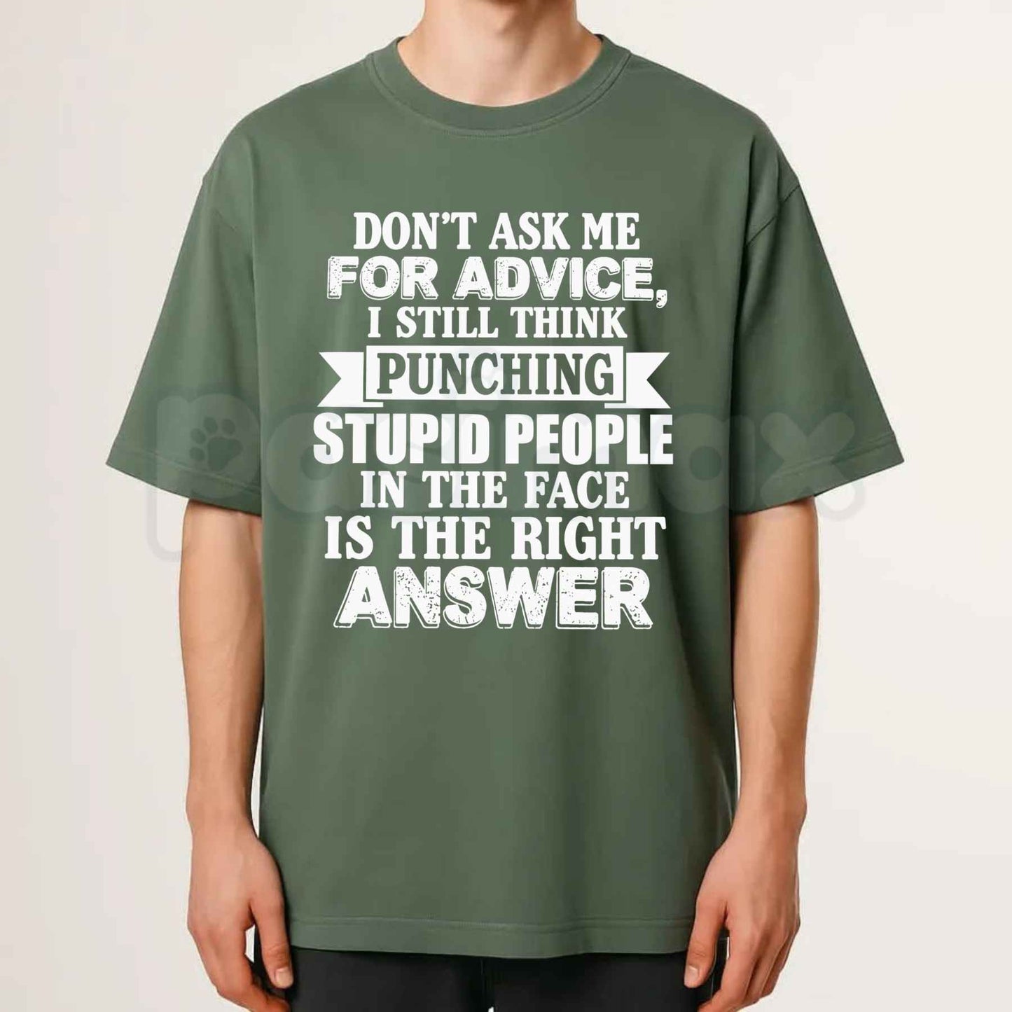 Dont Ask Me For Advice T Shirt – Funny Sarcastic Boundary Graphic Tee, Witty Unprofessional Consultant Unisex Classic Vintage Cotton Shirt