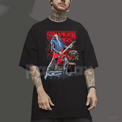 Eddie Munson Tribute T-Shirt - Stranger Things Hellfire Club Leader Tee, Vintage Metal Dungeons & Dragons Apparel, 80s Cult Hero Shirt