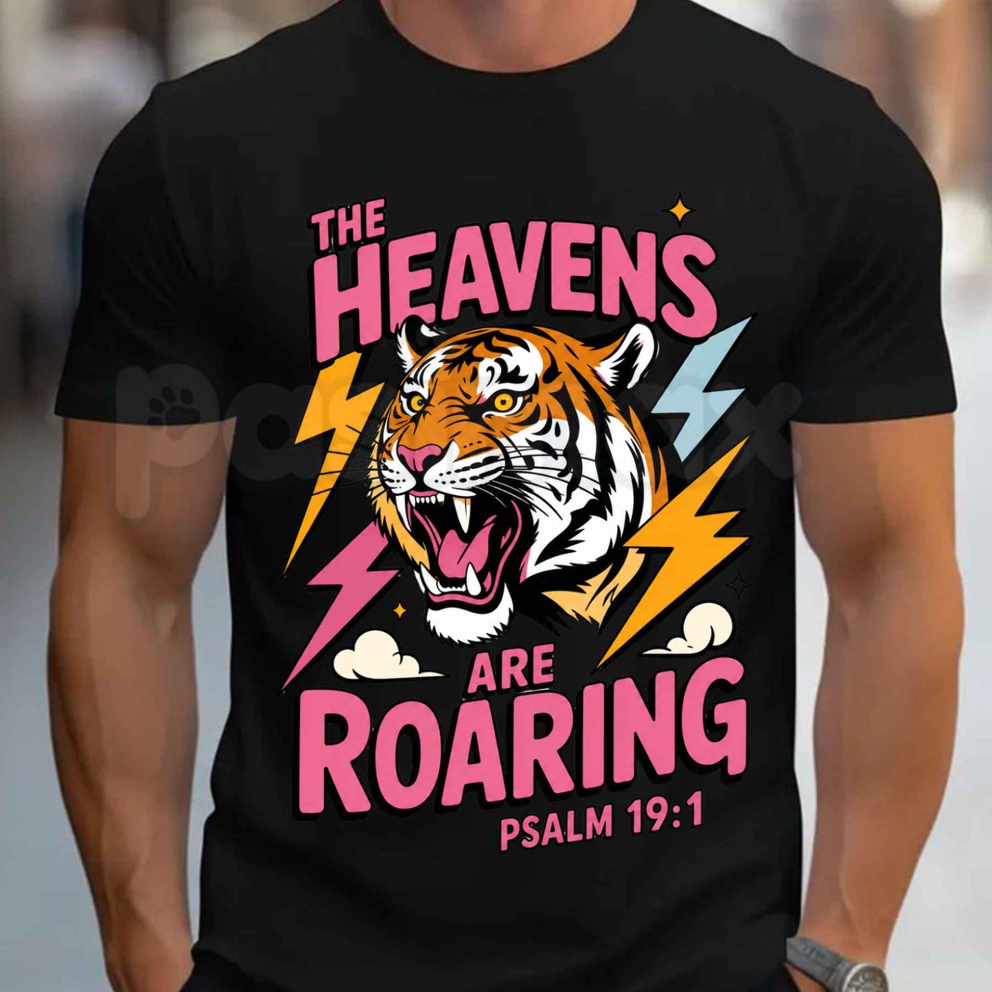 Celestial Thunder Roaring Heavens Graphic Tee – Vintage Streetwear Heavy Cotton Shirt, Epic Nature Inspired Unisex T-Shirt