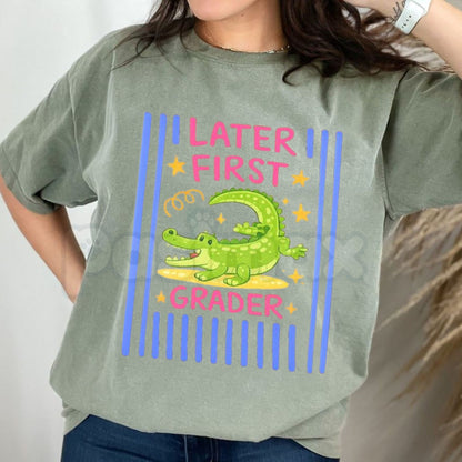 Comfort Colors® Last Day of School T-Shirt – Retro Teacher & Student "Out of Office" Tee, End of Year Celebration Graphic Shirt, Aesthetic Summer Break Top
