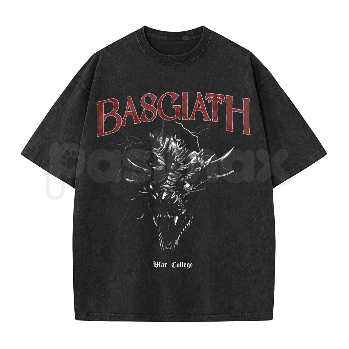 Basgiath War College Shirt – Vintage Fourth Wing Iron Flame Merch Graphic Tee, Acid Wash Lightweight Cotton Unisex Dragon Rider Top