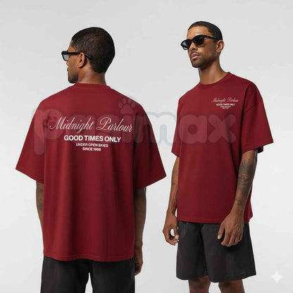 Men's Midnight Parlour T-Shirt – Vintage Tattoo Flash Graphic Tee, Retro Gothic Streetwear Unisex Cotton Shirt