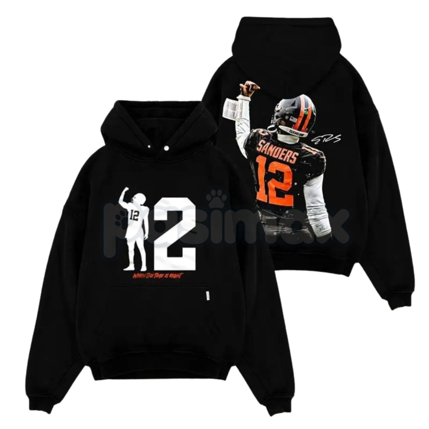 Shedeur Sanders 12 Celly For Dawg Pound – Iconic Celebration Cotton Hoodie, Sweatshirt & T-Shirt